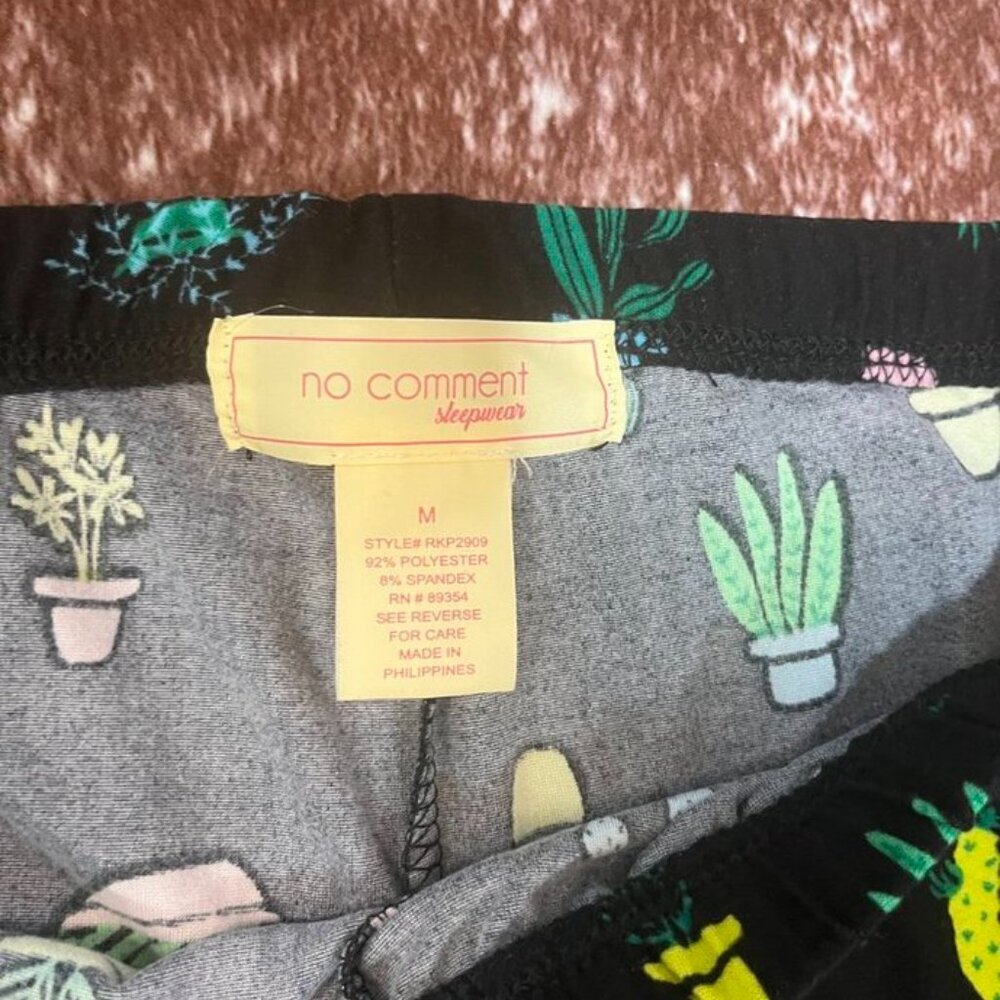 No Comment Sleepwear “I’m a Succa for You” 2-Piece Pajama Set Pink/Black M - Picture 7 of 10